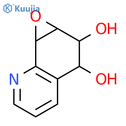 Oxireno[h]quinoline-2,3-diol,1a,2,3,7b-tetrahydro-, (1aR,2S,3R,7bS)-rel- structure