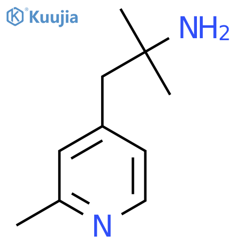 2-methyl-1-(2-methylpyridin-4-yl)propan-2-amine structure