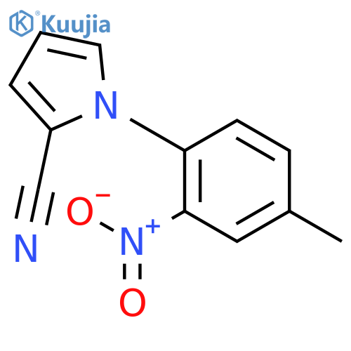 1H-Pyrrole-2-carbonitrile, 1-(4-methyl-2-nitrophenyl)- structure