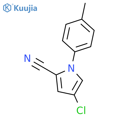 1H-Pyrrole-2-carbonitrile, 4-chloro-1-(4-methylphenyl)- structure