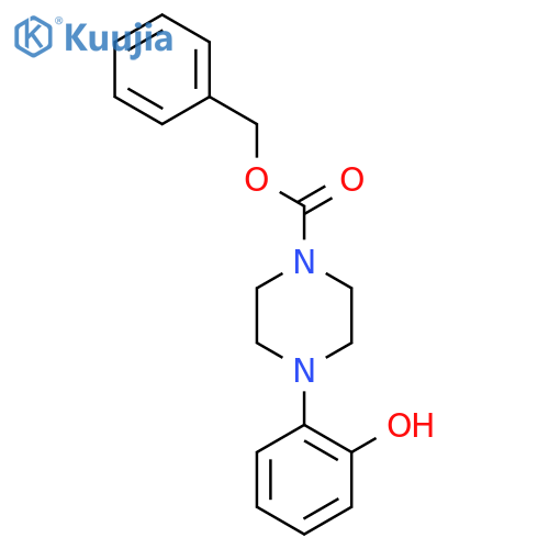 benzyl 4-(2-hydroxyphenyl)piperazine-1-carboxylate structure