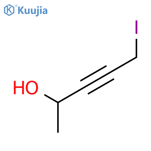 3-PENTYN-2-OL, 5-IODO- structure