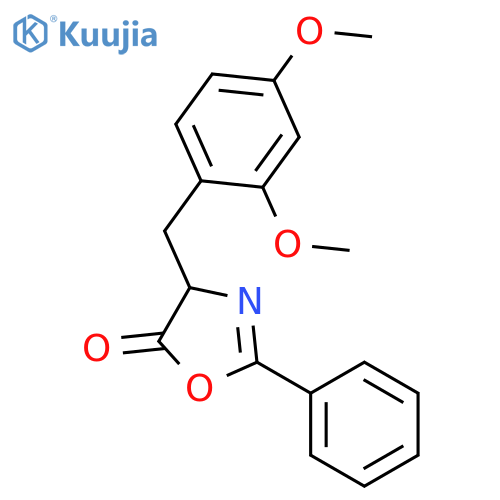 4-[(2,4-Dimethoxyphenyl)methyl]-2-phenyl-1,3-oxazol-5(4H)-one structure