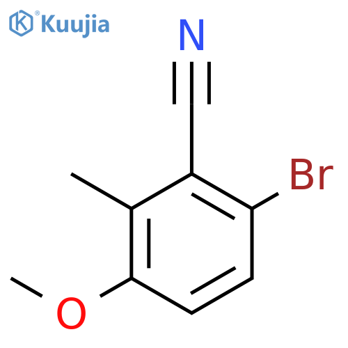 6-Bromo-3-methoxy-2-methylbenzonitrile structure