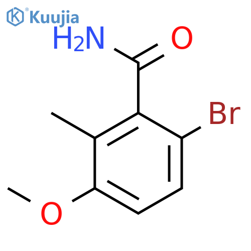 6-Bromo-3-methoxy-2-methylbenzamide structure