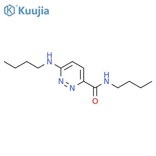 3-Pyridazinecarboxamide, N-butyl-6-(butylamino)- structure