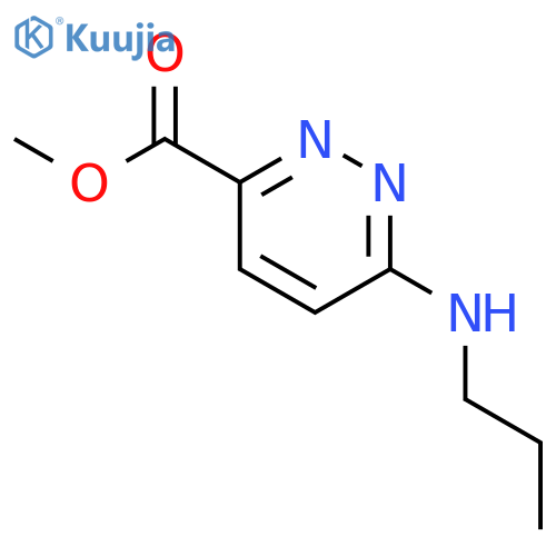 3-Pyridazinecarboxylicacid, 6-(propylamino)-, methyl ester structure