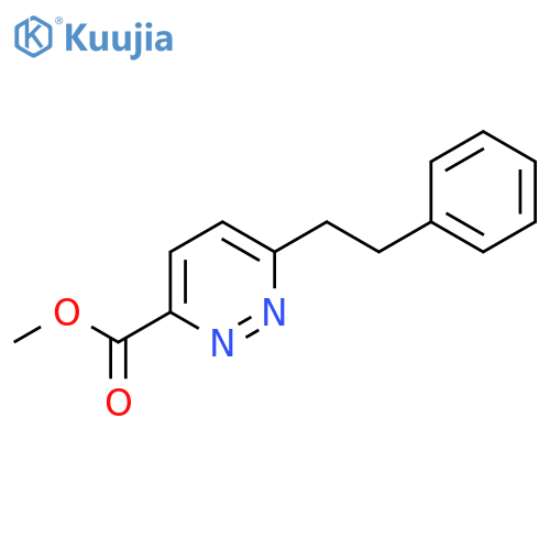 Methyl 6-phenethylpyridazine-3-carboxylate structure