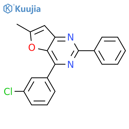 Furo[3,2-d]pyrimidine, 4-(3-chlorophenyl)-6-methyl-2-phenyl- structure
