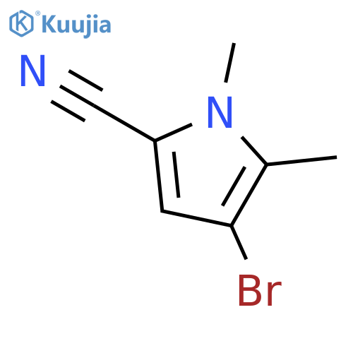 4-bromo-1,5-dimethyl-1H-Pyrrole-2-carbonitrile structure