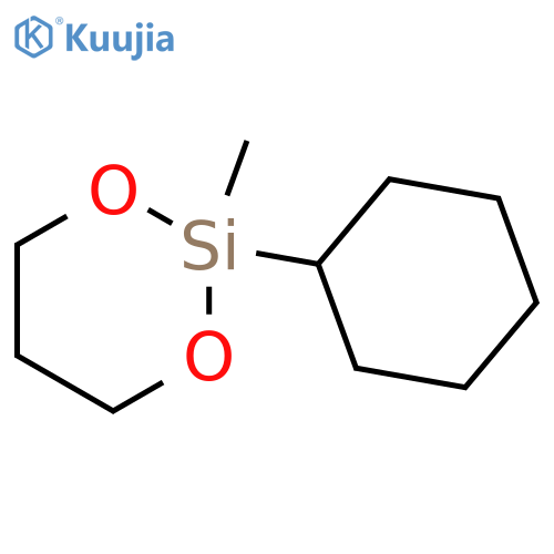 1,3-Dioxa-2-silacyclohexane, 2-cyclohexyl-2-methyl- structure
