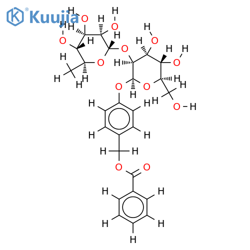 [(benzoxy)methyl]phenyl-4-O-alpha-L-rhamnopyranosyl-(1?6)-?-D-glucopyranoside structure