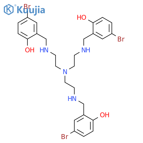 Phenol, 2,2',2''-[nitrilotris(2,1-ethanediyliminomethylene)]tris[4-bromo- structure