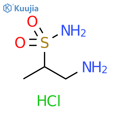 1-aminopropane-2-sulfonamide hydrochloride structure