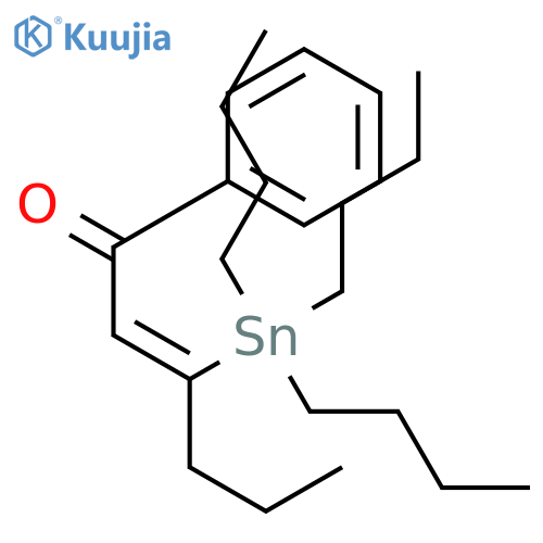 2-Hexen-1-one, 1-phenyl-3-(tributylstannyl)-, (Z)- structure