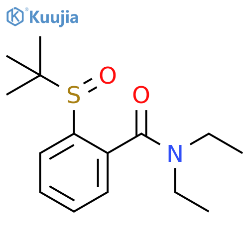 Benzamide, 2-[(1,1-dimethylethyl)sulfinyl]-N,N-diethyl- structure