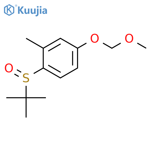 Benzene, 1-[(1,1-dimethylethyl)sulfinyl]-4-(methoxymethoxy)-2-methyl- structure