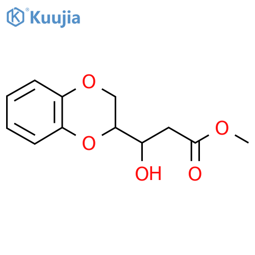 methyl 3-(2,3-dihydro-1,4-benzodioxin-2-yl)-3-hydroxypropanoate structure