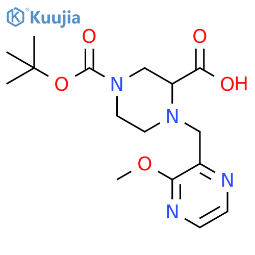 1,3-Piperazinedicarboxylic acid, 4-[(3-methoxy-2-pyrazinyl)methyl]-, 1-(1,1-dimethylethyl) ester structure