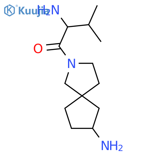 2-Amino-1-(7-amino-2-azaspiro[4.4]nonan-2-yl)-3-methylbutan-1-one structure