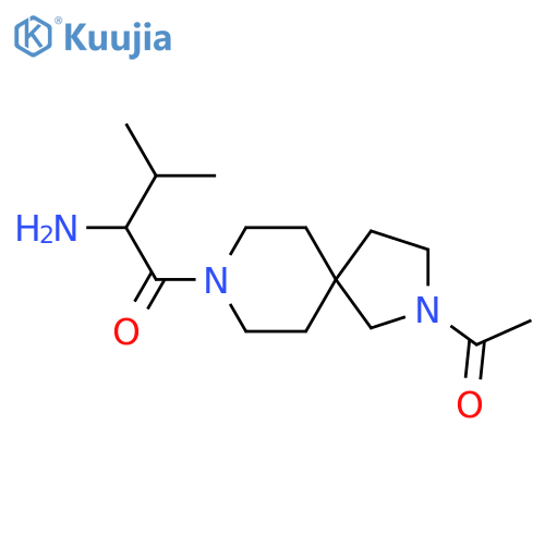 1-(2-Acetyl-2,8-diazaspiro[4.5]decan-8-yl)-2-amino-3-methylbutan-1-one structure