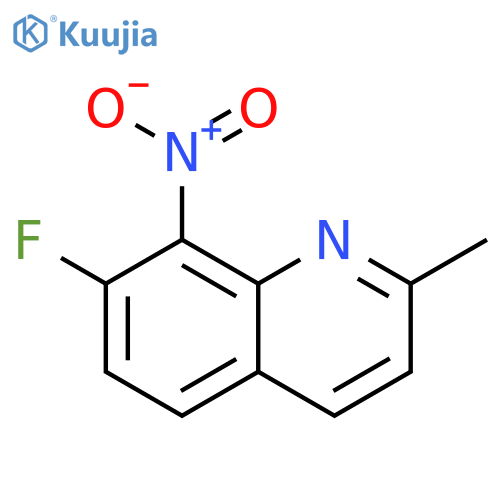 7-Fluoro-2-methyl-8-nitro-quinoline structure