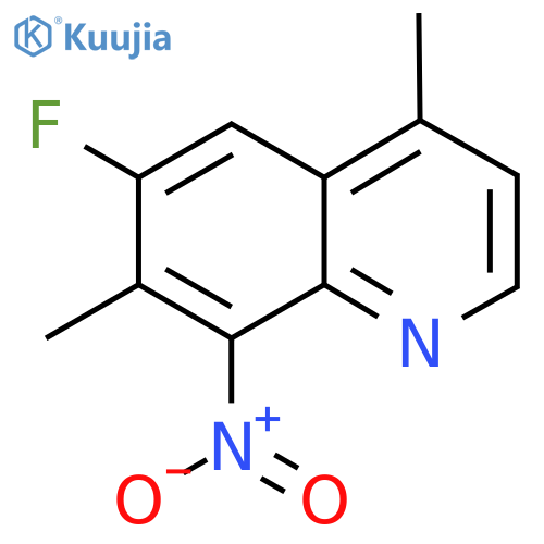 6-Fluoro-4,7-dimethyl-8-nitroquinoline structure