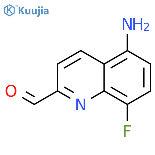 5-Amino-8-fluoro-quinoline-2-carbaldehyde structure