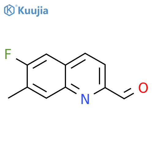6-Fluoro-7-methylquinoline-2-carbaldehyde structure