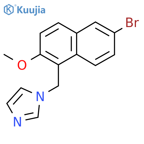 1-((6-Bromo-2-methoxynaphthalen-1-yl)methyl)-1H-imidazole structure