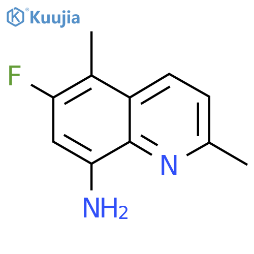 6-Fluoro-2,5-dimethylquinolin-8-amine structure