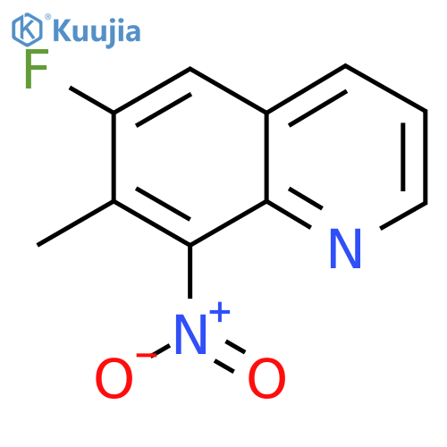 6-Fluoro-7-methyl-8-nitroquinoline structure