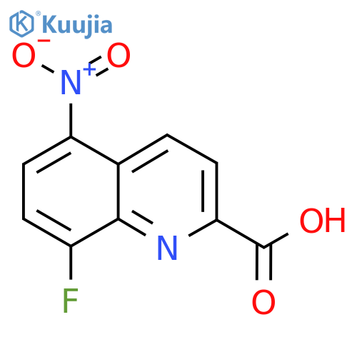 8-Fluoro-5-nitroquinoline-2-carboxylic acid structure