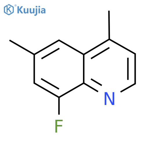 8-Fluoro-4,6-dimethylquinoline structure