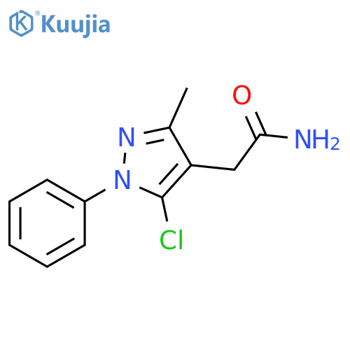 2-(5-Chloro-3-methyl-1-phenyl-1H-pyrazol-4-yl)-acetamide structure