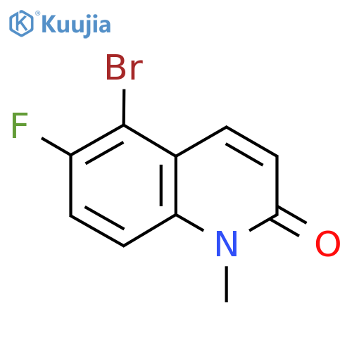 5-Bromo-6-fluoro-1-methylquinolin-2(1H)-one structure