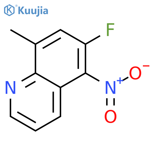 6-Fluoro-8-methyl-5-nitroquinoline structure