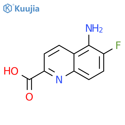 5-Amino-6-fluoro-quinoline-2-carboxylic acid structure