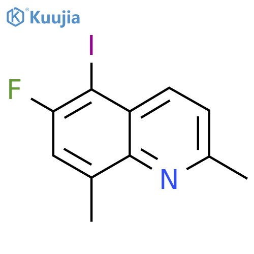 6-Fluoro-5-iodo-2,8-dimethylquinoline structure