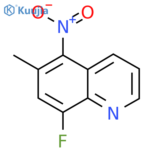 8-Fluoro-6-methyl-5-nitroquinoline structure