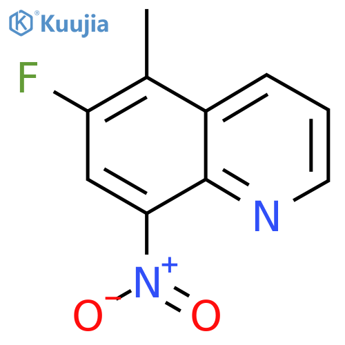 6-Fluoro-5-methyl-8-nitroquinoline structure