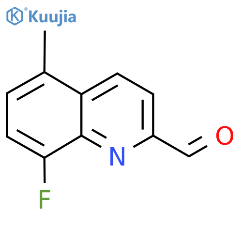 8-Fluoro-5-methylquinoline-2-carbaldehyde structure