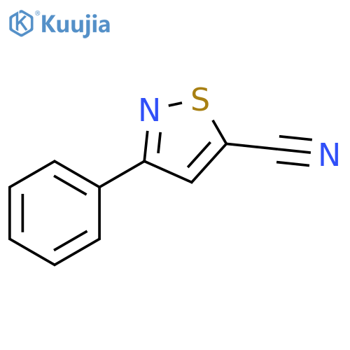 5-Isothiazolecarbonitrile, 3-phenyl- structure