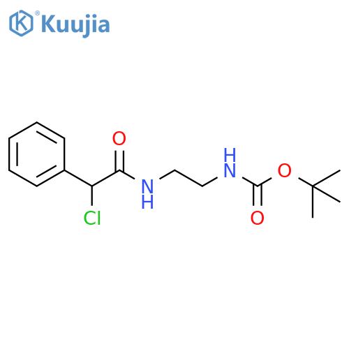 t-Butyl N-[2-(2-chloro-2-phenylacetamido)ethyl]carbamate structure