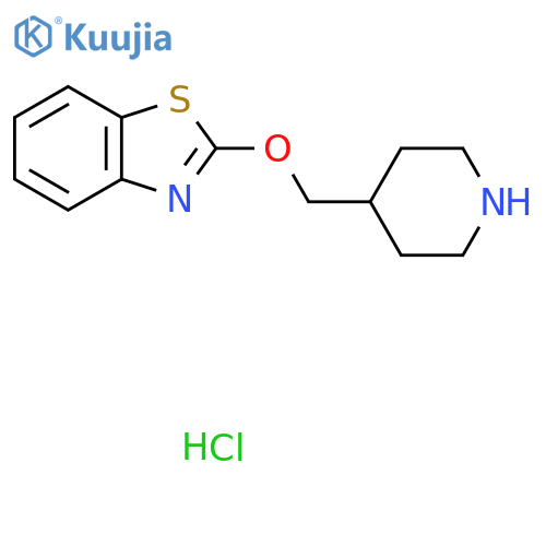 2-[(piperidin-4-yl)methoxy]-1,3-benzothiazole hydrochloride structure