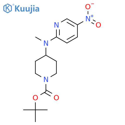 Tert-Butyl 4-(methyl(5-nitropyridin-2-yl)amino)piperidine-1-carboxylate structure