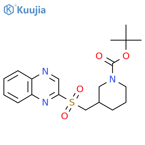 Tert-Butyl 3-((quinoxalin-2-ylsulfonyl)methyl)piperidine-1-carboxylate structure