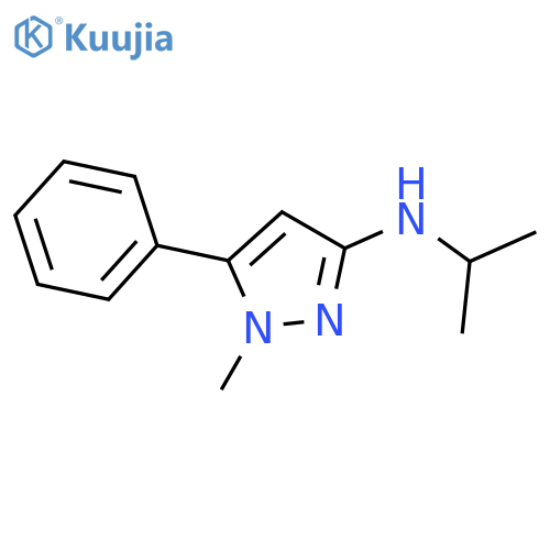 N-Isopropyl-1-methyl-5-phenyl-1H-pyrazol-3-amine structure
