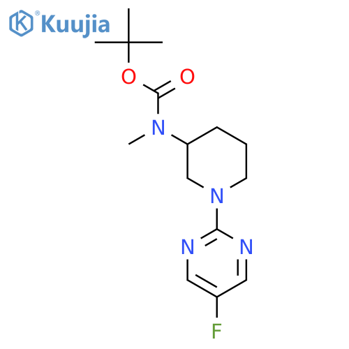 Tert-butyl (1-(5-fluoropyrimidin-2-yl)piperidin-3-yl)(methyl)carbamate structure