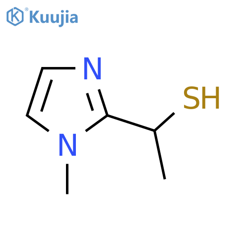 1-(1-methyl-1H-imidazol-2-yl)ethane-1-thiol structure
